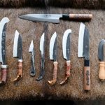Which are the different types of kitchen knives?